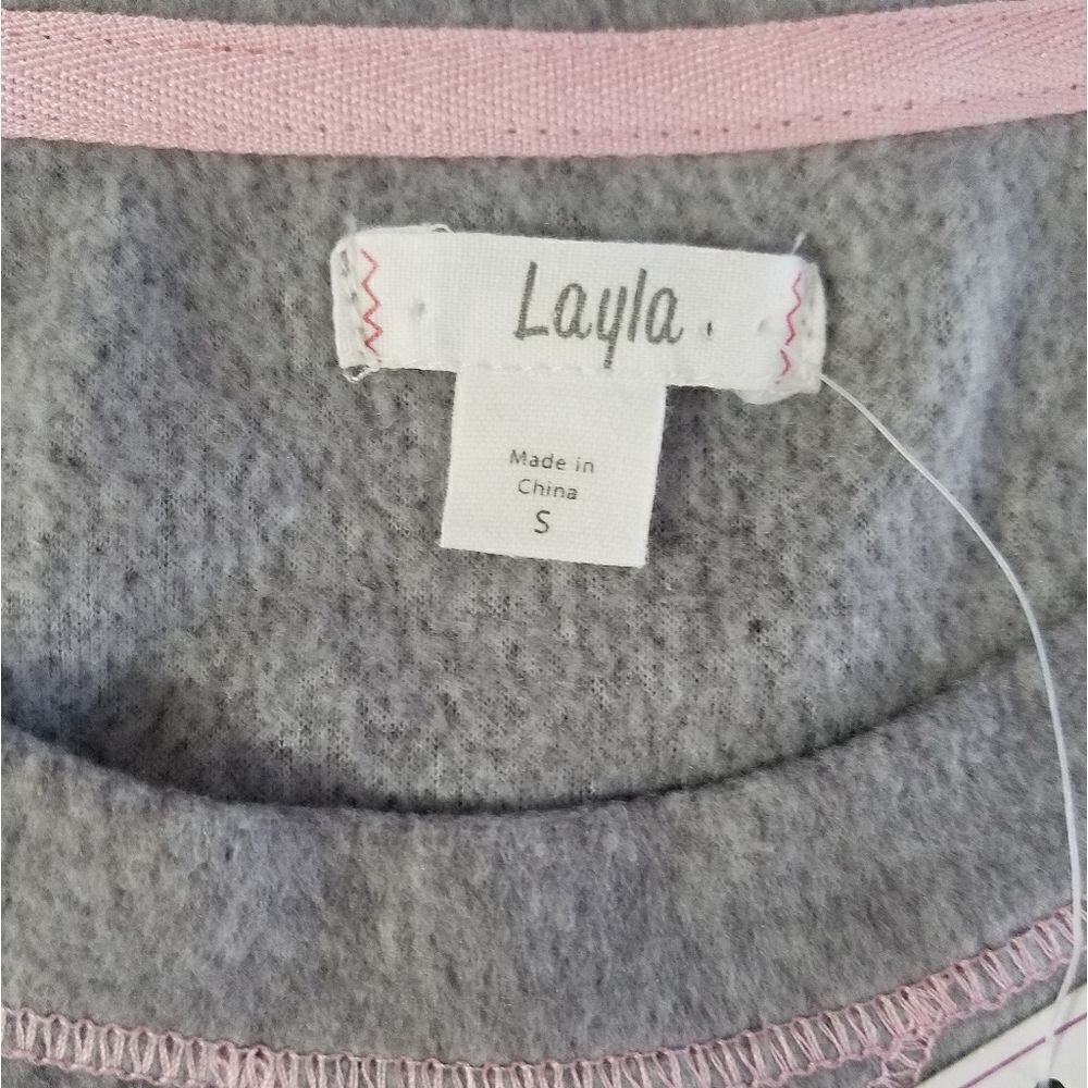 Layla Fleece Pajama Top - Picture 2 of 8